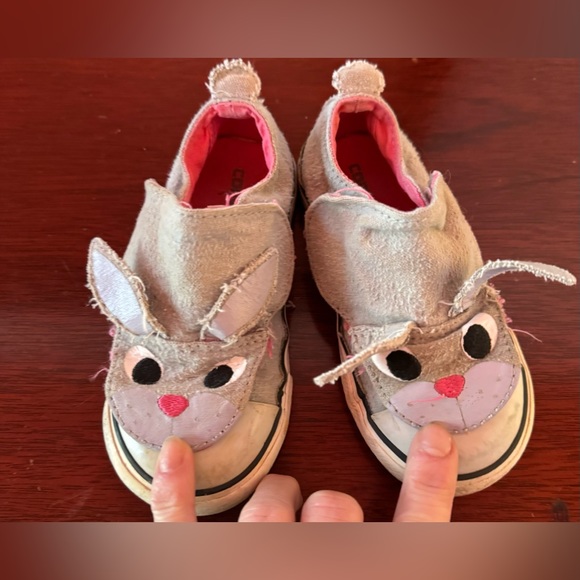 Converse Other - Converse-size 8 infant/toddler- bunny tennis shoes- Velcro closure.